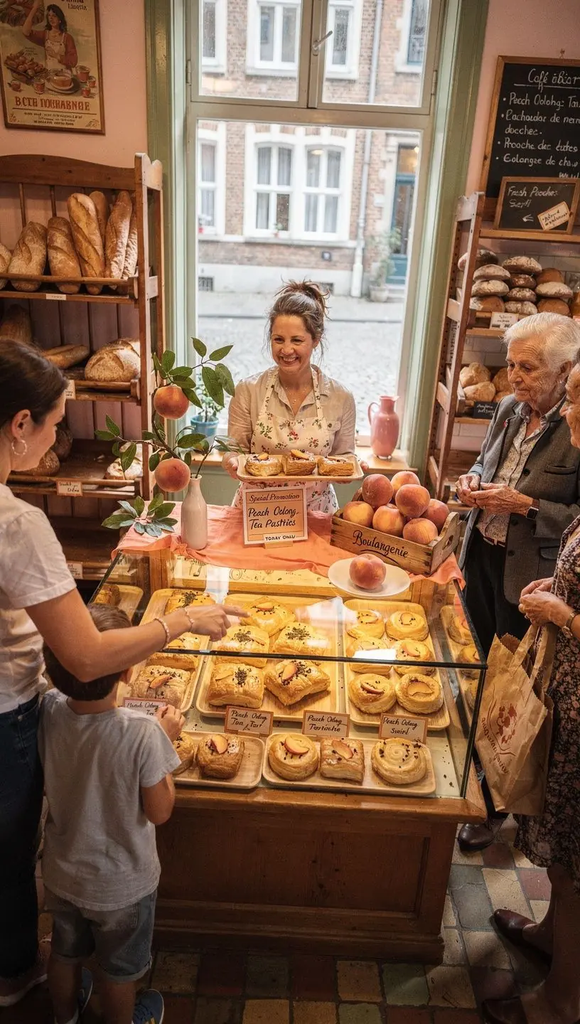 Une infusion de thé Oolong avec une teinte dorée et des arômes fruités.